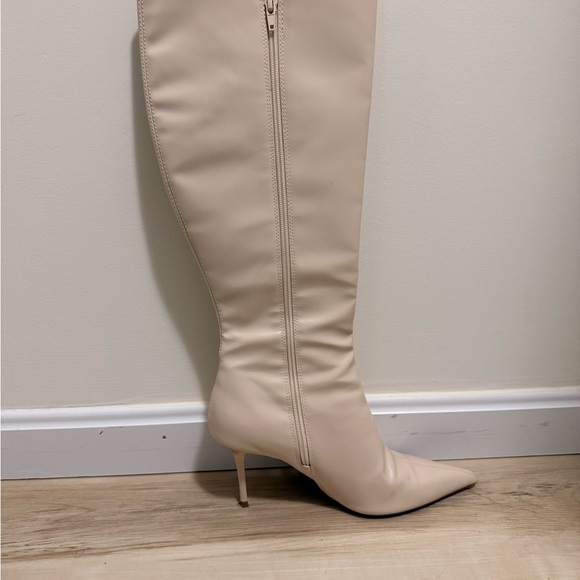 Zara Heeled Knee-High Boots - Picture 7 of 9